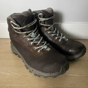 Merrell Outdoor Hiking Boots Brown Leather Lace Up Shoes Women's Size 8.5